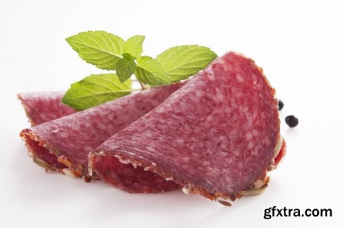 Collection salami sausage delicacy meat 25 HQ Jpeg