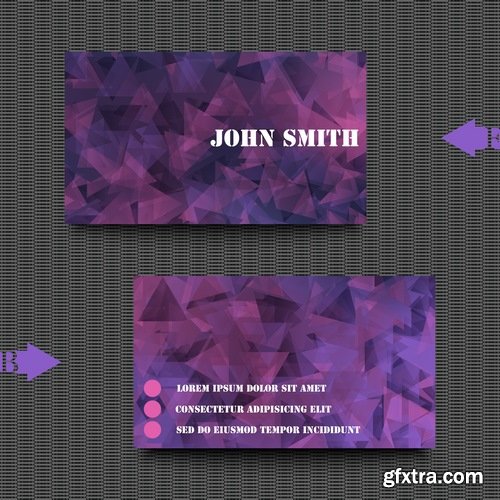 Collection of vector image flyer banner brochure business card 23-25 Eps