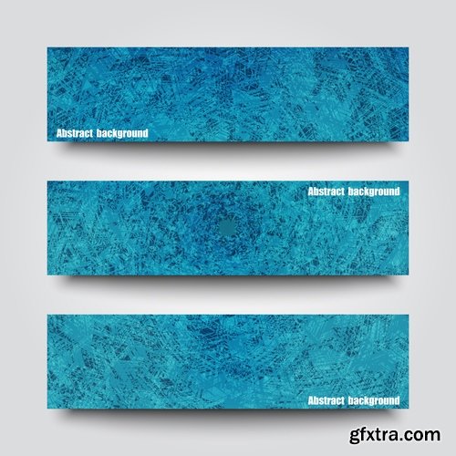 Collection of vector image flyer banner brochure business card 23-25 Eps