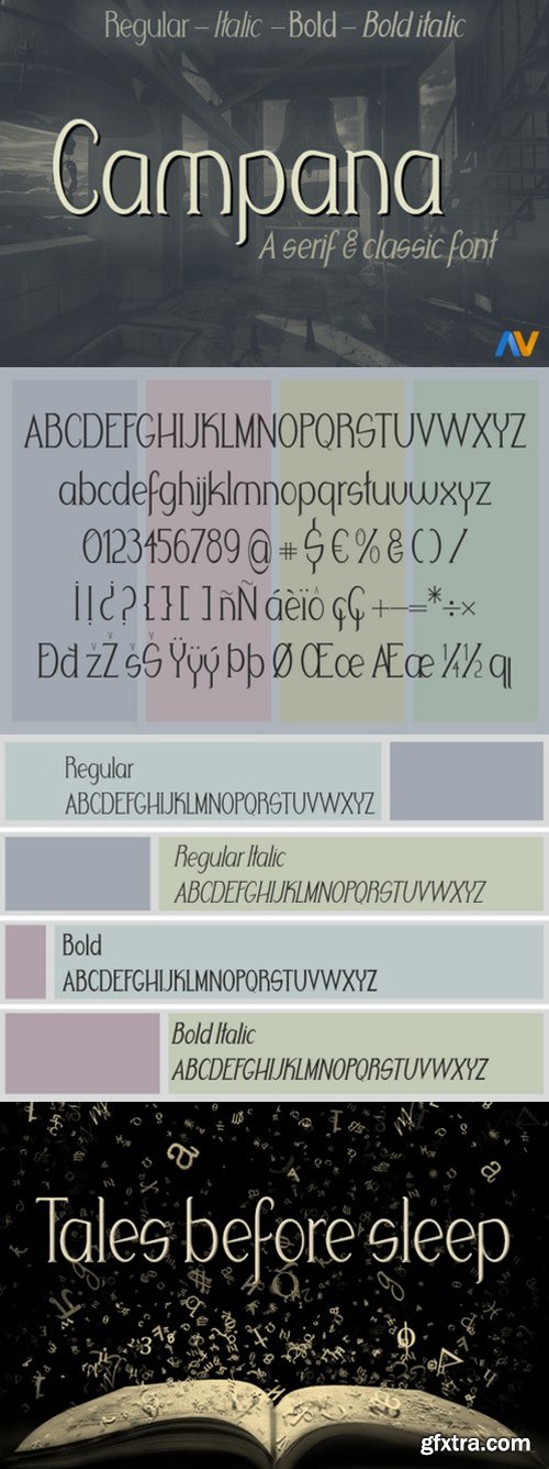 CM - Campana Serif Font 680253