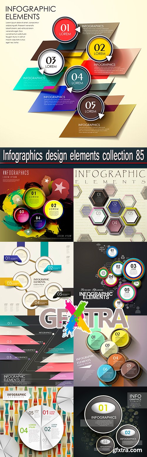 Infographics design elements collection 85