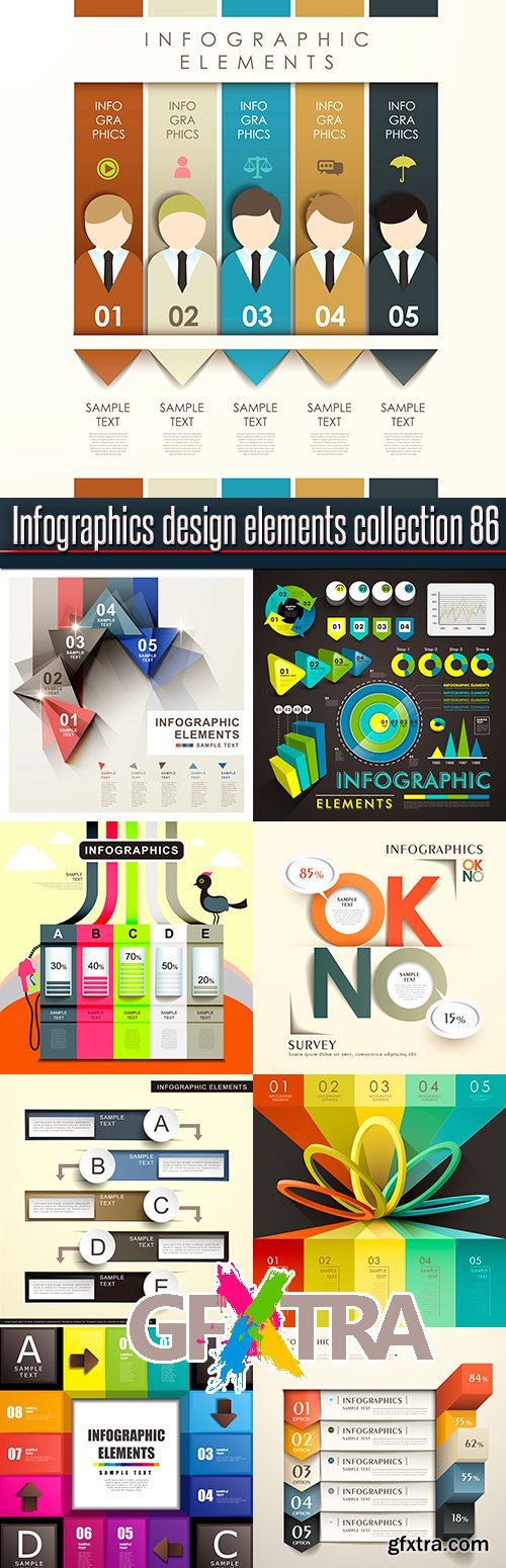 Infographics design elements collection 86