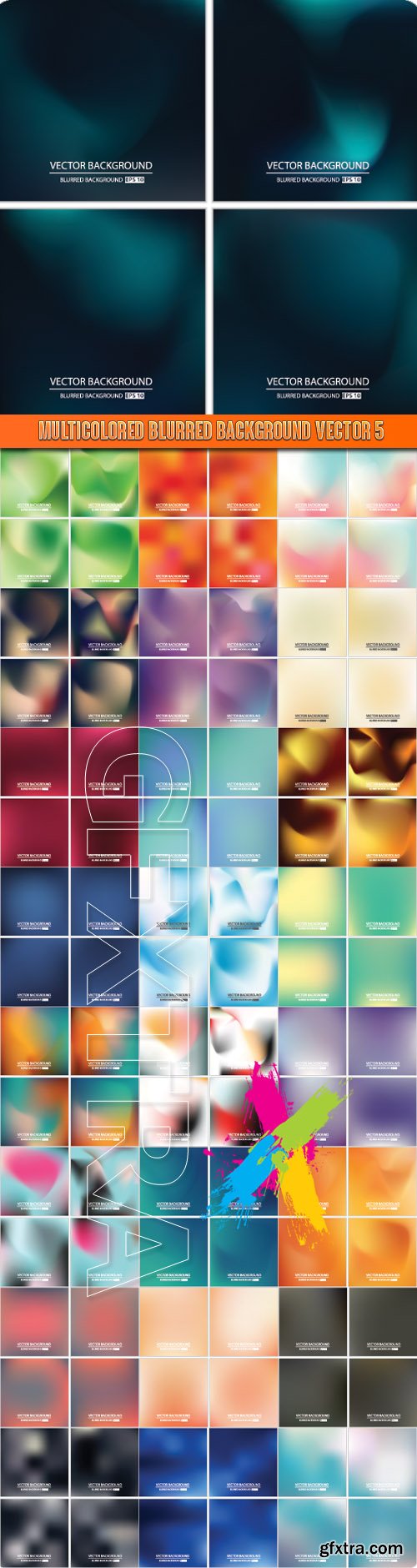 Multicolored blurred background vector 5