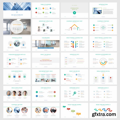 CM - BIG DATA PowerPoint Template 470770