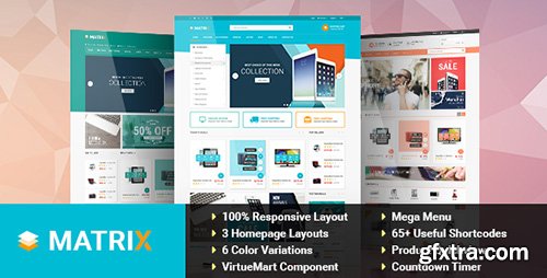 ThemeForest - Matrix v1.1.0 - Responsive VirtueMart Joomla 3.x Template - 13576050