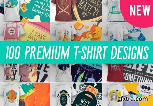 100 Premium T-Shirt Designs