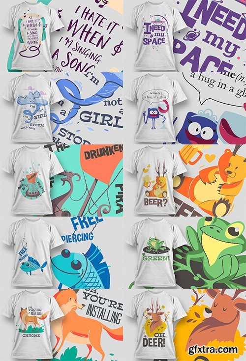 100 Premium T-Shirt Designs