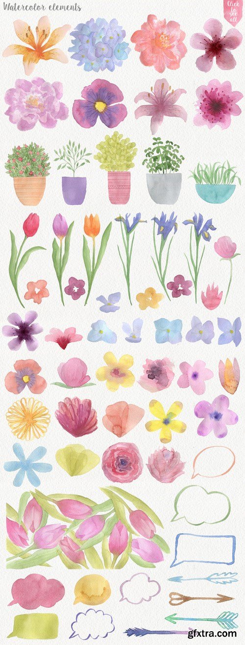 CM - Garden Watercolor DIY 257718