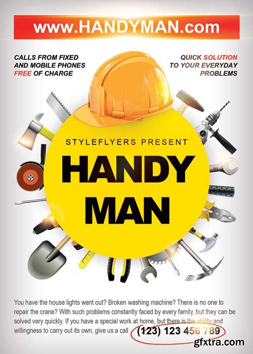 Handyman PSD Flyer Template