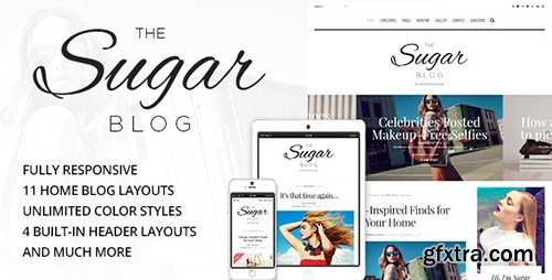 ThemeForest - SugarBlog v1.8 - Clean & Personal WordPress Blog Theme - 12900311