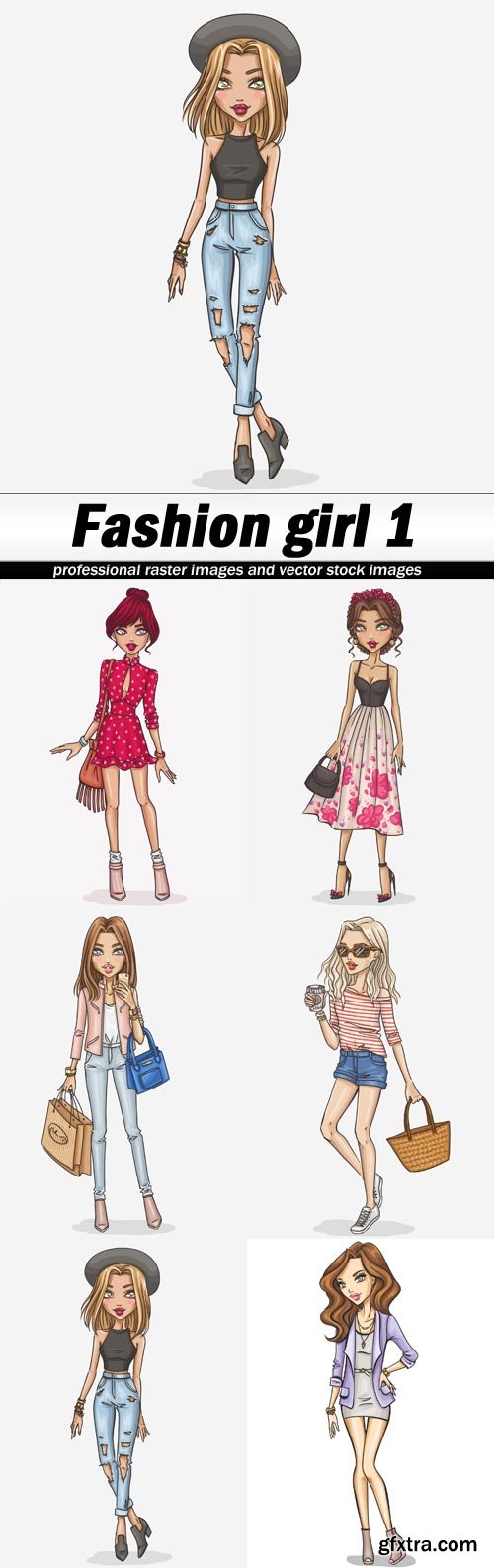 Fashion girl 1-6xEPS