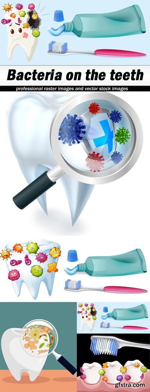 Bacteria on the teeth-5xEPS