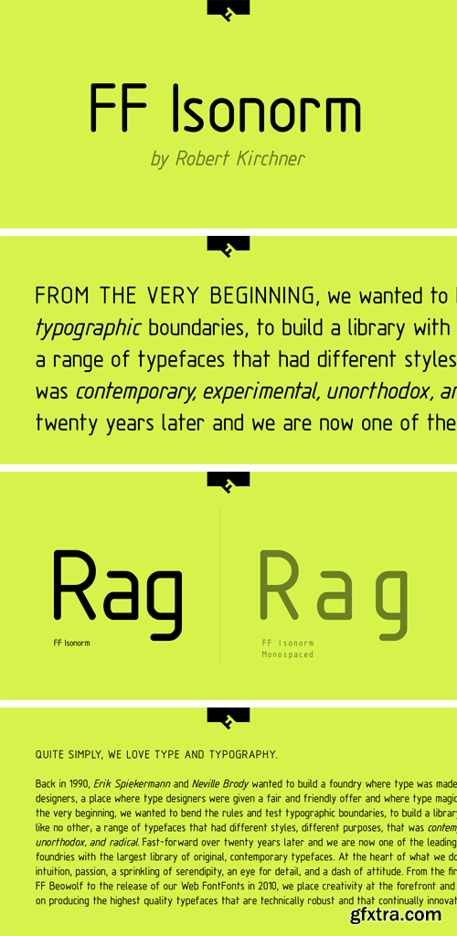 FF Isonorm Font Family