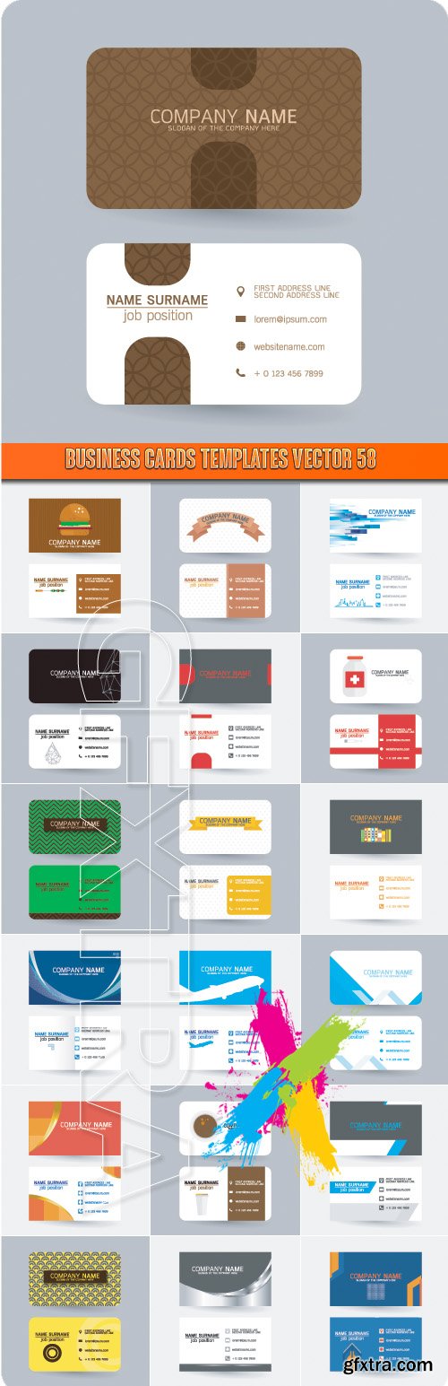 Business Cards Templates vector 58