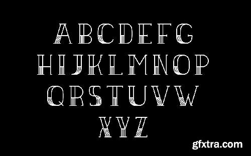 CreativeMarket Halfstripe font 672025