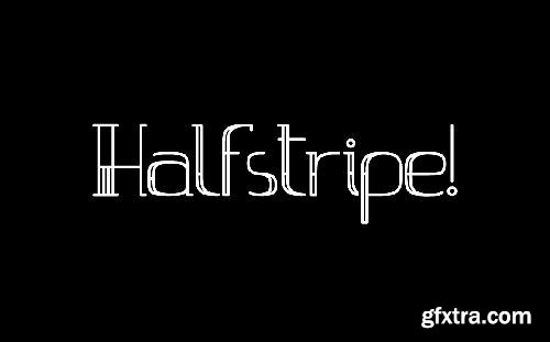 CreativeMarket Halfstripe font 672025