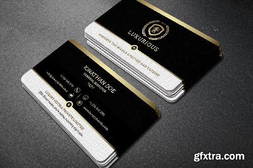 CreativeMarket Gold and Black business card #39 662189