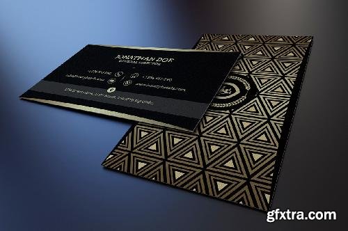 CreativeMarket Gold and Black business card #41 662420