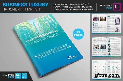 CreativeMarket Business luxury Brochure Template 661817