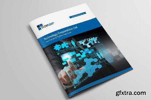 CreativeMarket Technology Brochure Template 22 681136