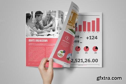 CreativeMarket 48 Pages Annual Report Template 682531