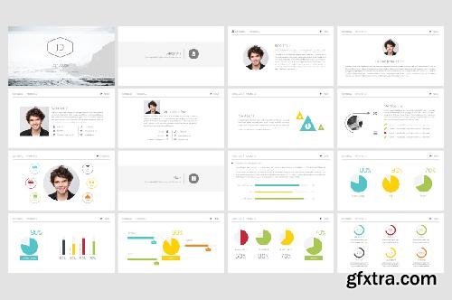 CreativeMarket Personal CV Powerpoint Template 222531