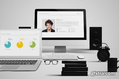 CreativeMarket Personal CV Powerpoint Template 222531