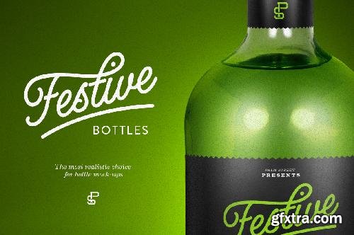 CreativeMarket Tequila Bottle Mock-Up 320308