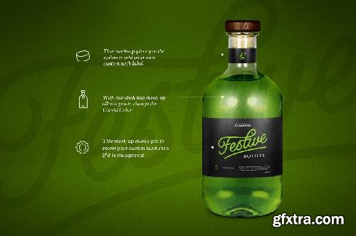 CreativeMarket Tequila Bottle Mock-Up 320308