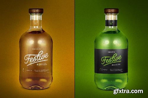 CreativeMarket Tequila Bottle Mock-Up 320308