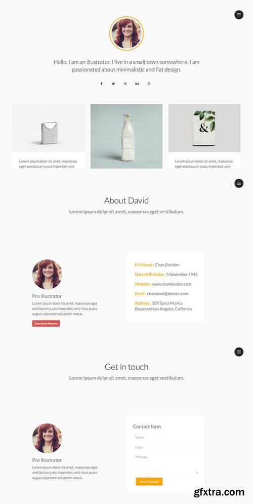 Minimal - Personal Website Template