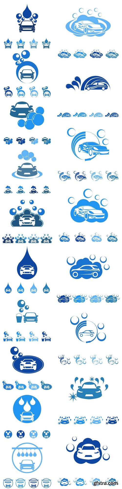 Car Wash logo icon Vector