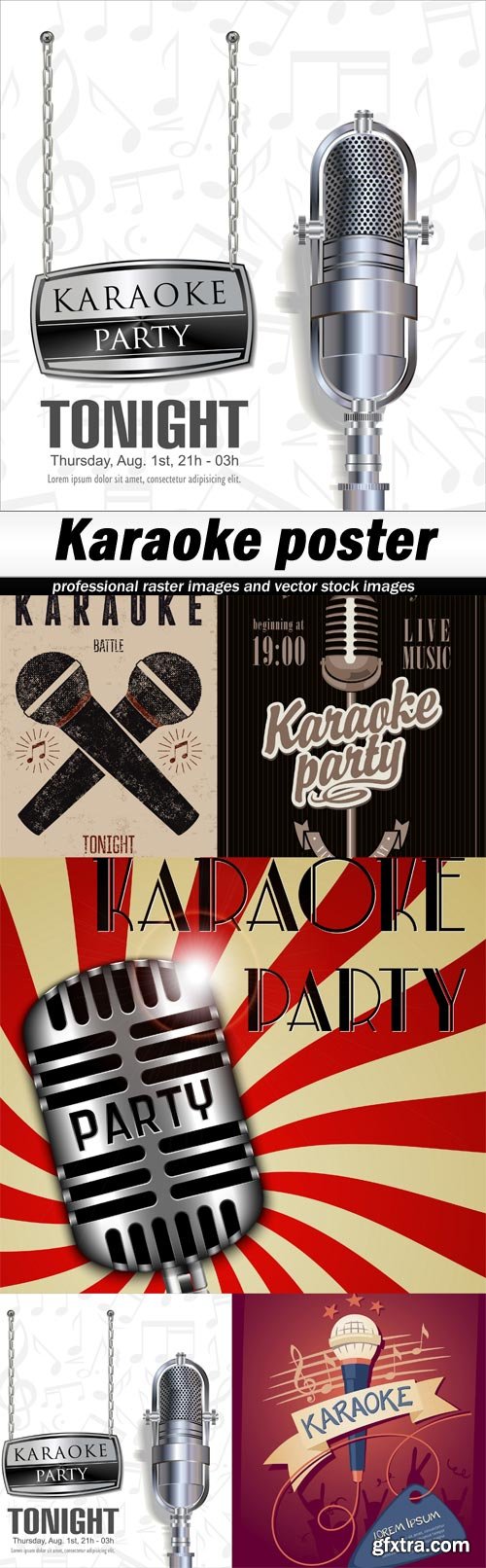 Karaoke poster-5xEPS