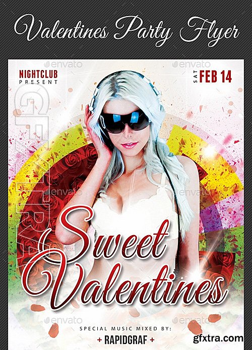 GraphicRiver - Valentines Day Party Flyer Template 02 10343721