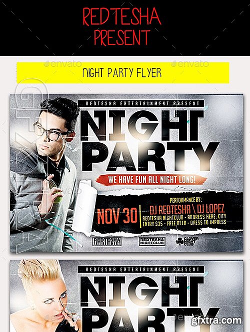 GraphicRiver - Night Party Flyer 13224361