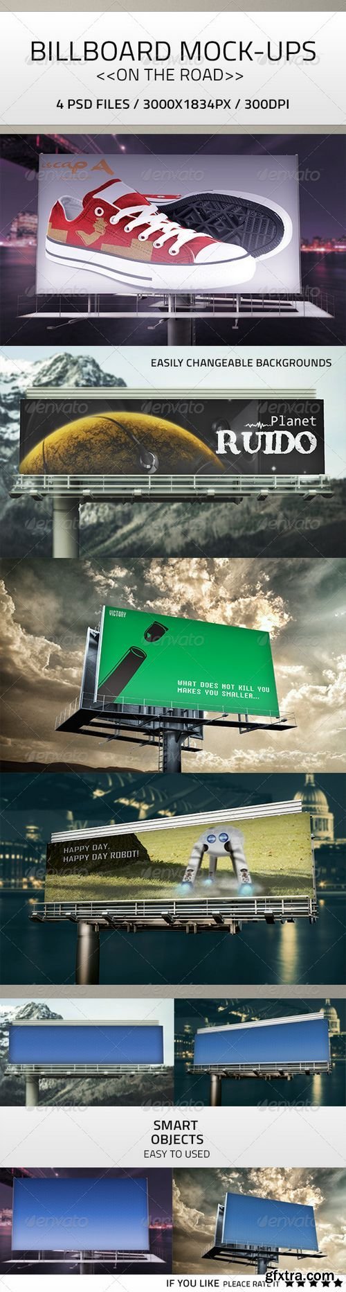 Graphicriver Billboard Mock-Up PSD 7750107