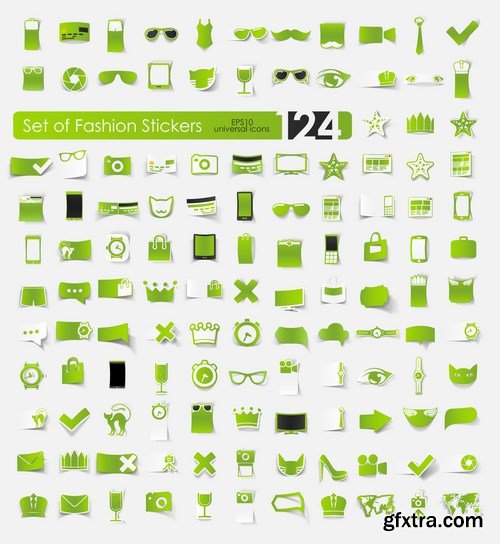 Icons & Stickers 4 - 25xEPS