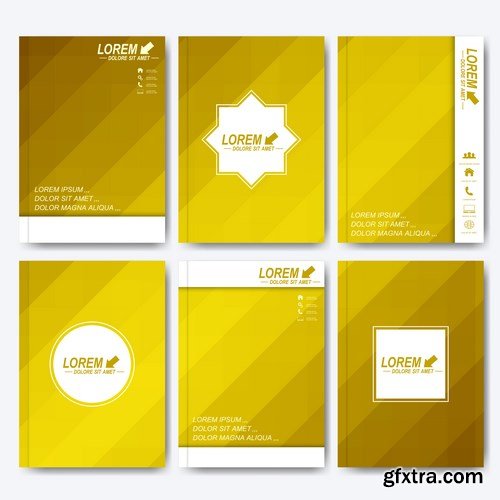 Modern Set of Brochures , Flyer, Booklet, Cover or Annual Report 2 - 25xEPS