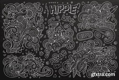 Cartoon & Doodles Seamless Pattern 2 - 25xEPS