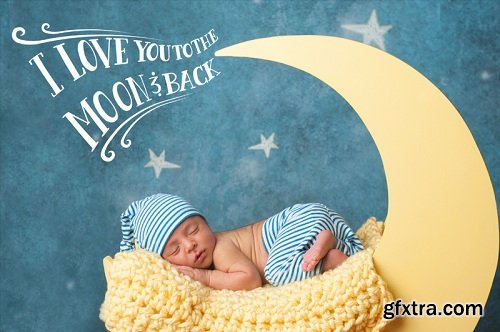 Summeranna - Newborn - Word Overlay and Action Collection