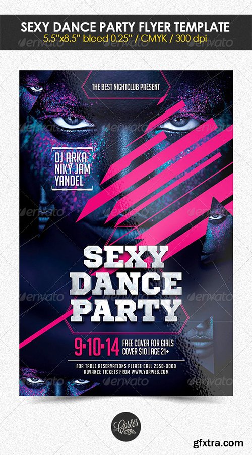 Graphicriver Sexy Dande Party Flyer Template 8504811