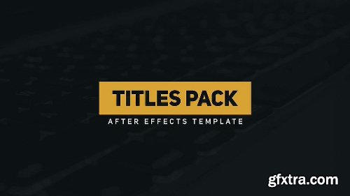 Videohive Minimal Title Pack 14646324