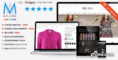 ThemeForest - Milano v1.7.8 - Responsive Magento Theme + Blog Extension - 5210309