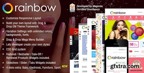 ThemeForest - Responsive Magento Theme - Gala RainBow v1.0.6 - 6511071