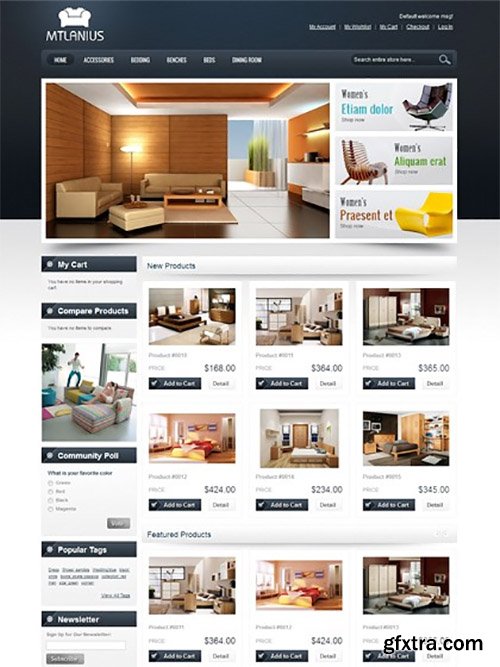 MagentoCommerce - MT Lanius v2.0.4 - Furniture Magento Themes