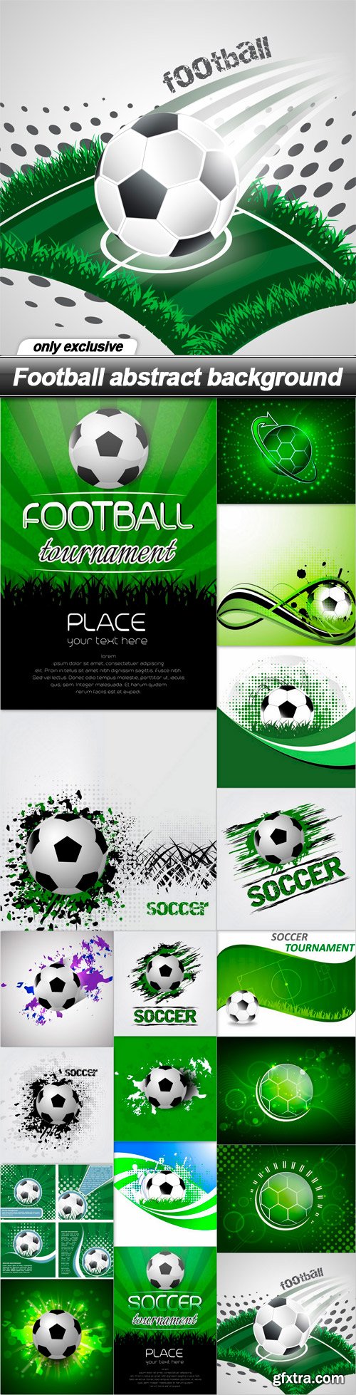 Football abstract background - 18 EPS