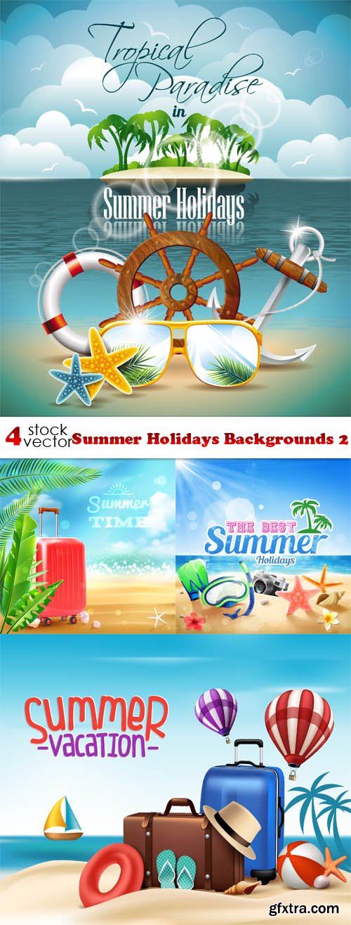 Vectors - Summer Holidays Backgrounds 2