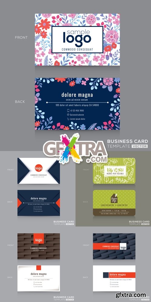 Business Cards Vector Set