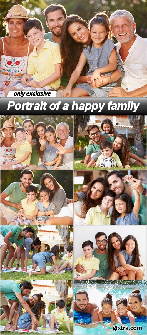 Portrait of a happy family - 9 UHQ JPEG