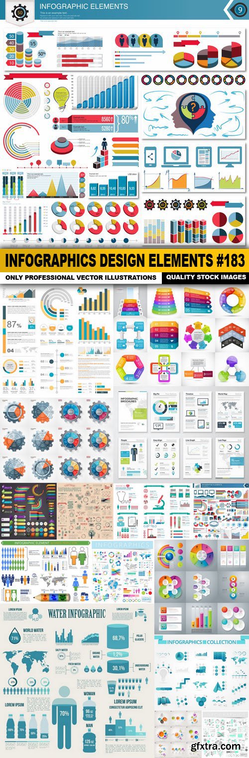 Infographics Design Elements #183 - 16 Vector